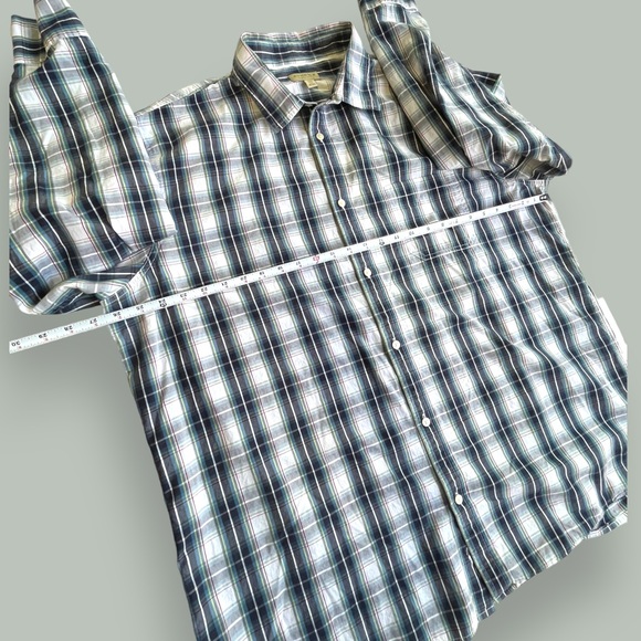 Sonoma Button Down Blue/White Plaid Shirt - Picture 7 of 14